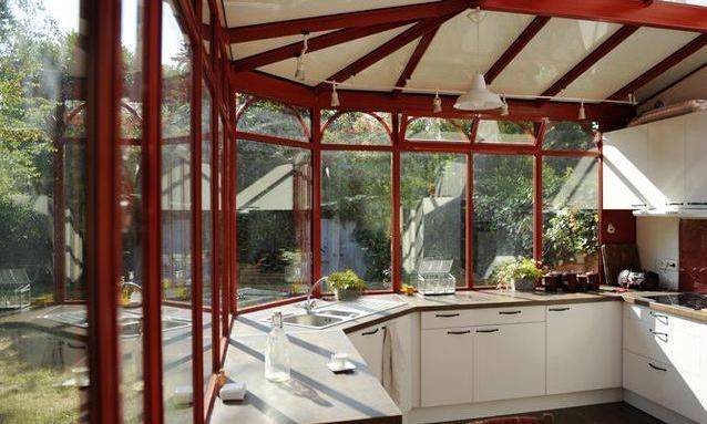 Véranda en acier avec parois vitrées en verre - Bouc-Bel-Air-13