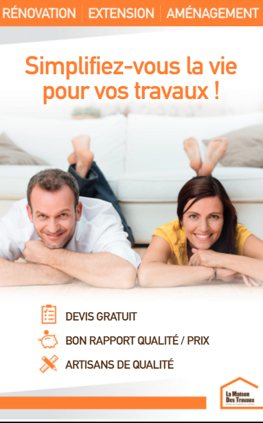 Flyer courtier en travaux