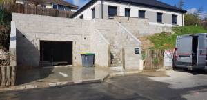 Construction d'un garage semi-enterré (Essonne)