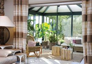 Véranda aluminium salon d'hiver