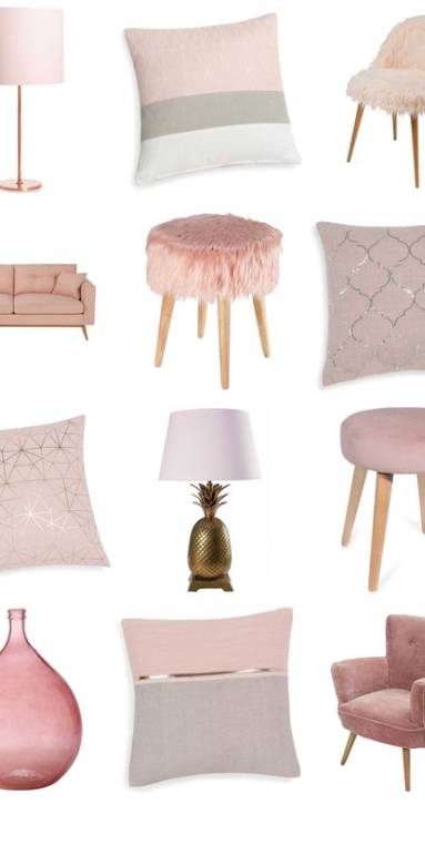 Accessoires rose pastel