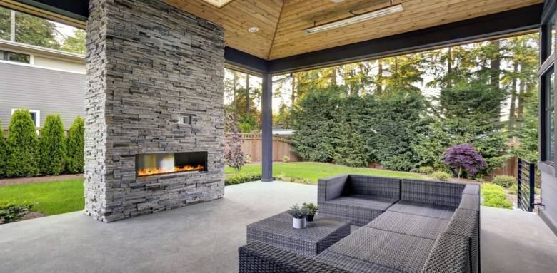 terrasse béton ciré