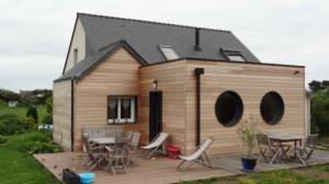 Extension ossature et bardage bois