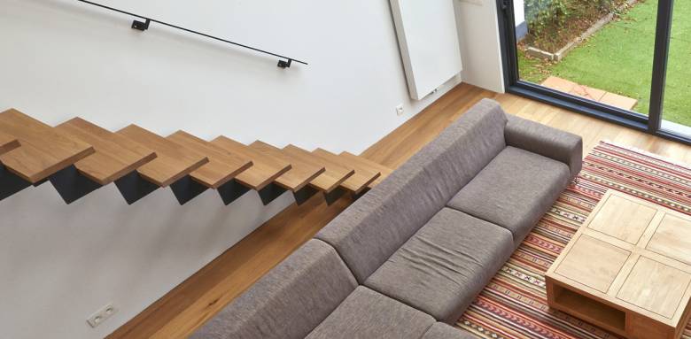 Escalier à limon central