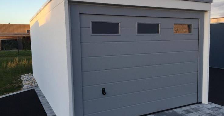 garage en béton préfabriqué  - Pinterest