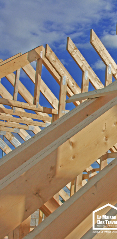pose charpente maison individuelle vannes