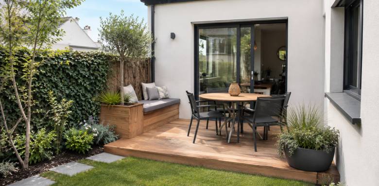 Aménagement d'une petite terrasse à Sautron 