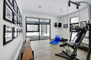 Transformation d'un garage en salle de sport en Essonne