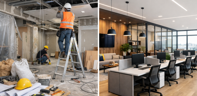 rénovation de bureaux à Issy-les-Moulineaux (92)