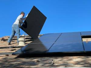 Installation de panneaux solaires