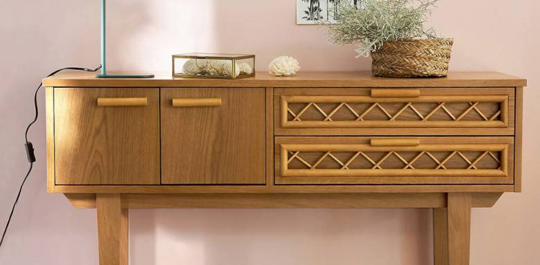 console d'entrée bois art déco