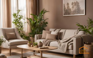Intérieur avec couleur tendance Moccha Mousse