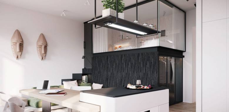 Mezzanine vue sur le séjour