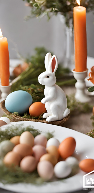 décoration de table pâques