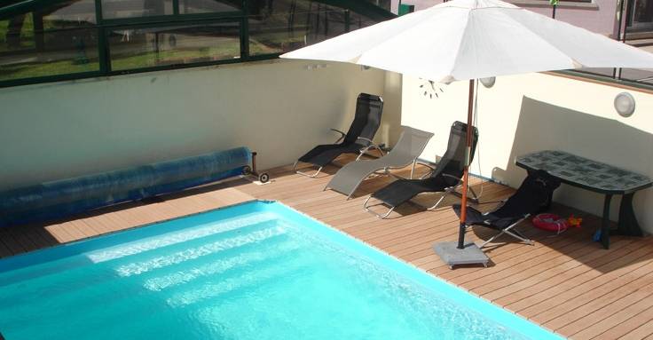 Piscine abec bassin de ange et séparation copropriété