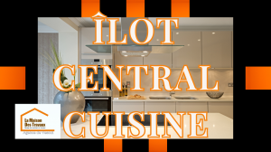 Cuisine moderne avec îlot central réalisée par La Maison Des Travaux de Vesoul. Design épuré et fonctionnel pour un espace convivial.