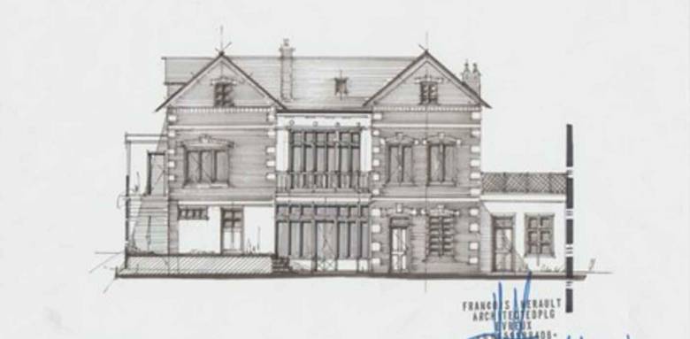 Dessin Architecte Façade extension rénovation La Maison des Travaux Rouen