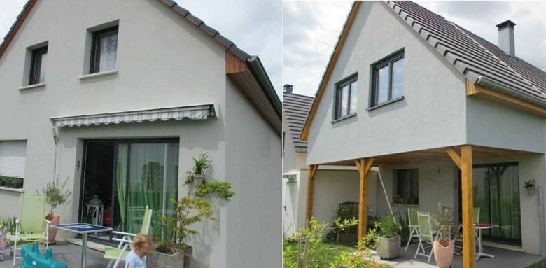 Une surélévation de maison avec la Maison Des Travaux.