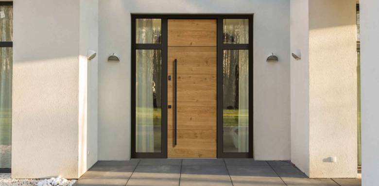 Porte d'entrée en bois, alliant tradition et modernité !