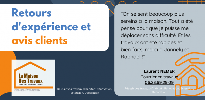 Cuisine PMR : sécurité, espace et praticité assurés à Aix-en-Provence avec l’expertise de La Maison Des Travaux.