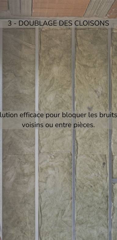 Une bonne isolation par le doublage des cloisons sur Auriol 
