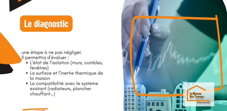 Diagnostic énergétique d’une maison à Marmande pour choisir la solution de chauffage la plus adaptée.