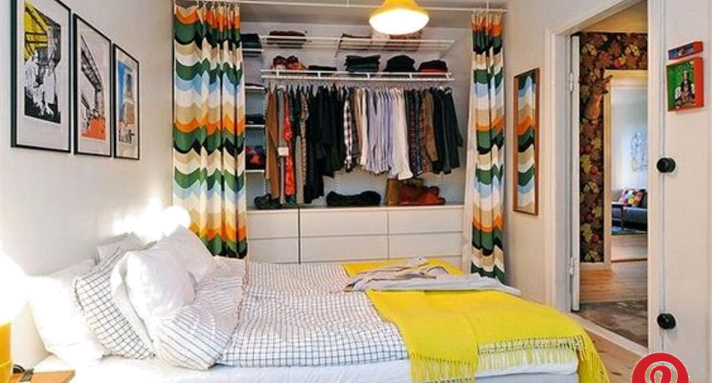 Dressing dans une petite chambre