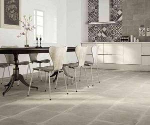 Carreaux de ciment pour la crédence de cuisine