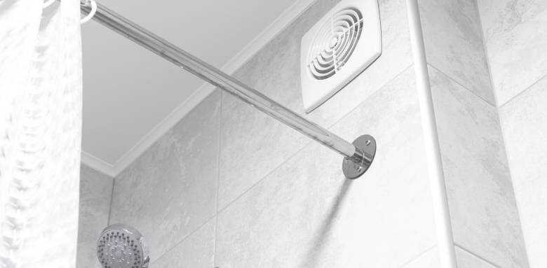 Une ventilation dans la salle de bain.