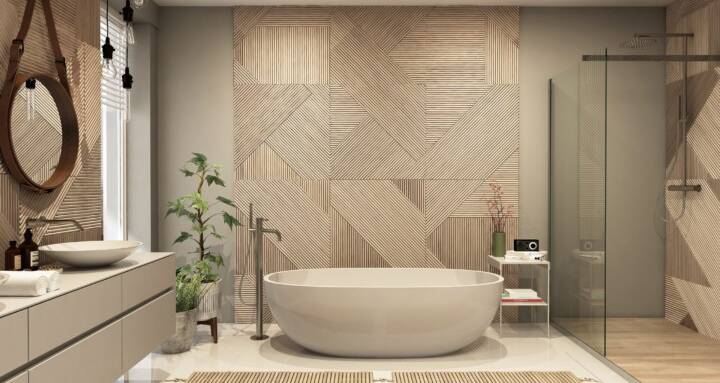 Revêtement mural salle de bain