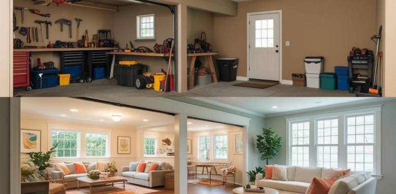 Avant Après Rénovation de garage 