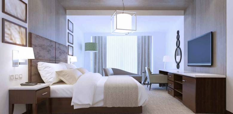 Décoration d'une chambre d'hôtel à Paris 8