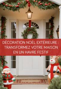 Décoration de Noël Extérieure : Transformez votre maison en un havre festif Vannes