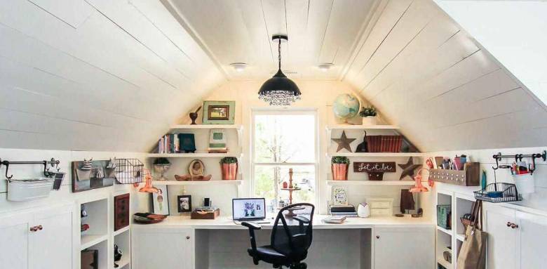 Bureau dans les combles