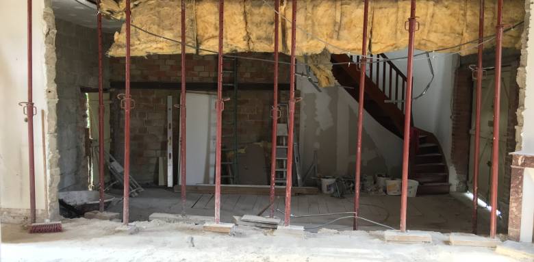 Ouverture d'un mur porteur d'une maison ancienne
