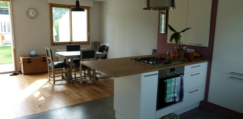 Rénovation de résidence secondaire dans le Finistère - la cuisine