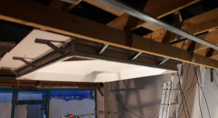 La bijouterie pendant les travaux