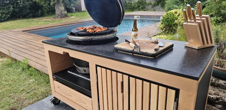meubles cuisine d'été extérieure