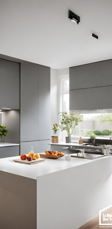 Flexibilité fonctionnelle plans de travail de cuisine ajustables