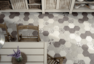 carreaux de ciment mosaïque cuisine