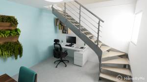 Aménagement sous escaliers bureau