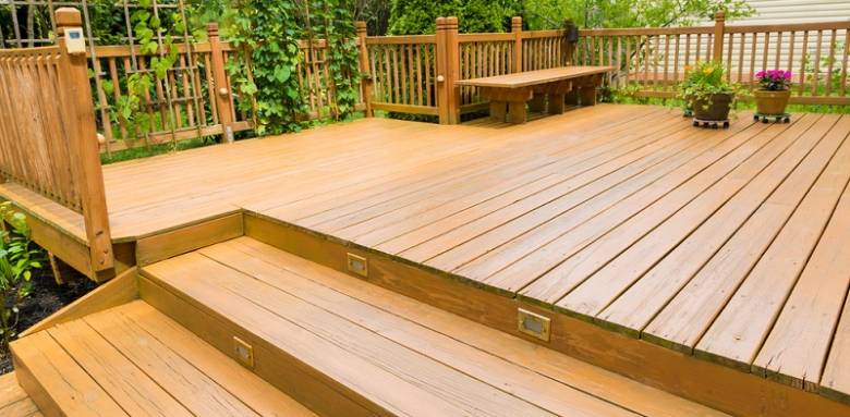 Terrasse bois sur pilotis