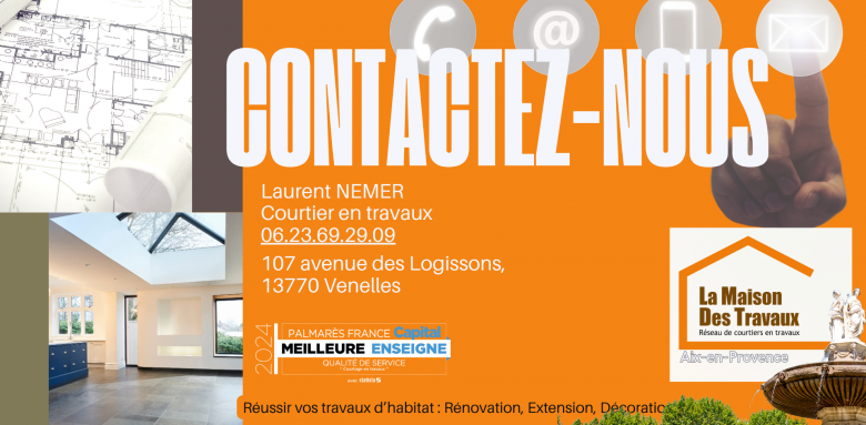 Besoin de rénover à Aix-en-Provence ? Contactez Laurent Nemer, courtier local, pour un devis gratuit en 24h.