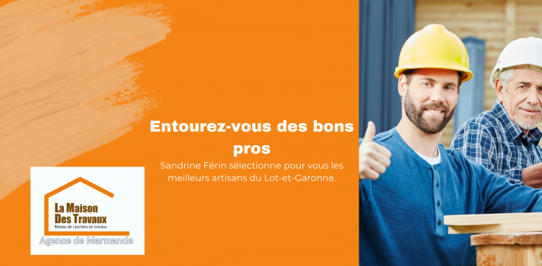Lancez vos travaux en toute sérénité Contactez Sandrine pour un devis gratuit et des conseils personnalisés.