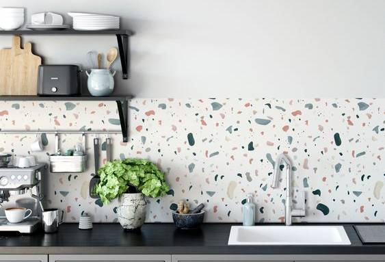 Crédence de cuisine en Terrazzo