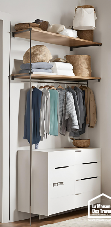 Solutions de rangement efficaces dressing Vannes
