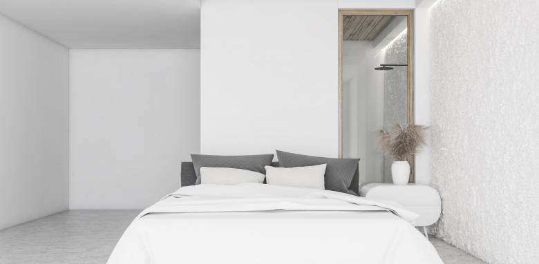 une verrière pour séparer la chambre de la salle de bain