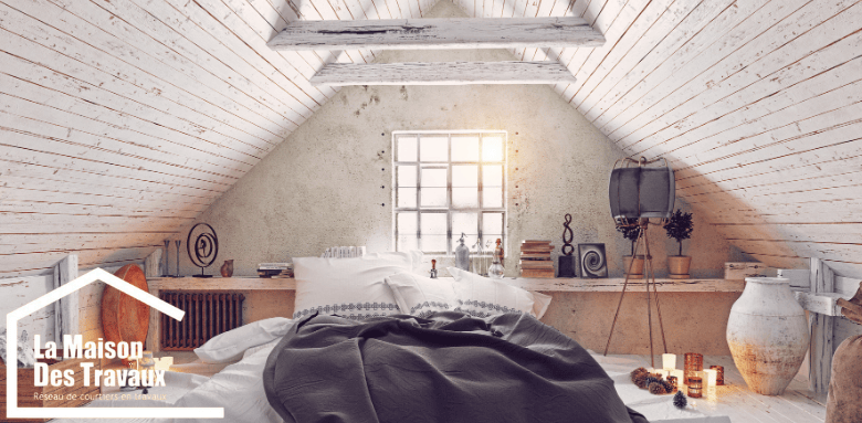 Chambre en combles aménagés