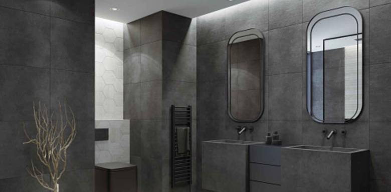 salle de bain béton ciré