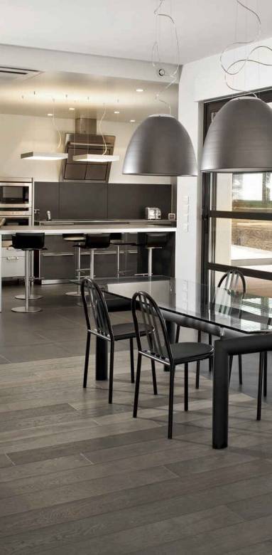 Mix parquet / carrelage sol